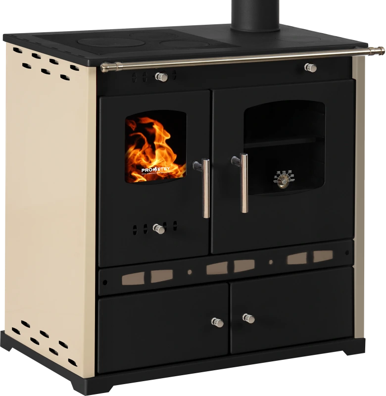 Sporák na drevo PERFEKT ECO LUX krémový