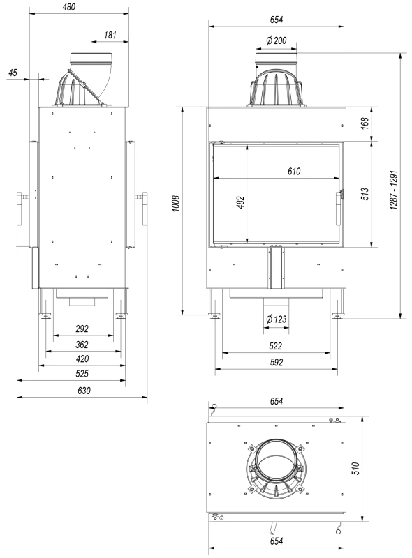 Krbová vložka LUCY 12 tunelové presklenie 5